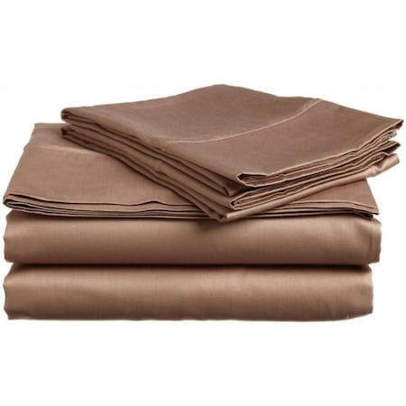 Vanessa Collection Microfiber King Sheet Set Solid Taupe MF1500KGSH SLTP